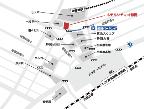 関川パーキング　駐車場マップ